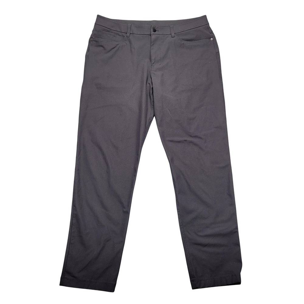 Lululemon ABC‎ Pants Mens 34x31 Black Chino Stretch Slim Casual 5 Pocket Golf
